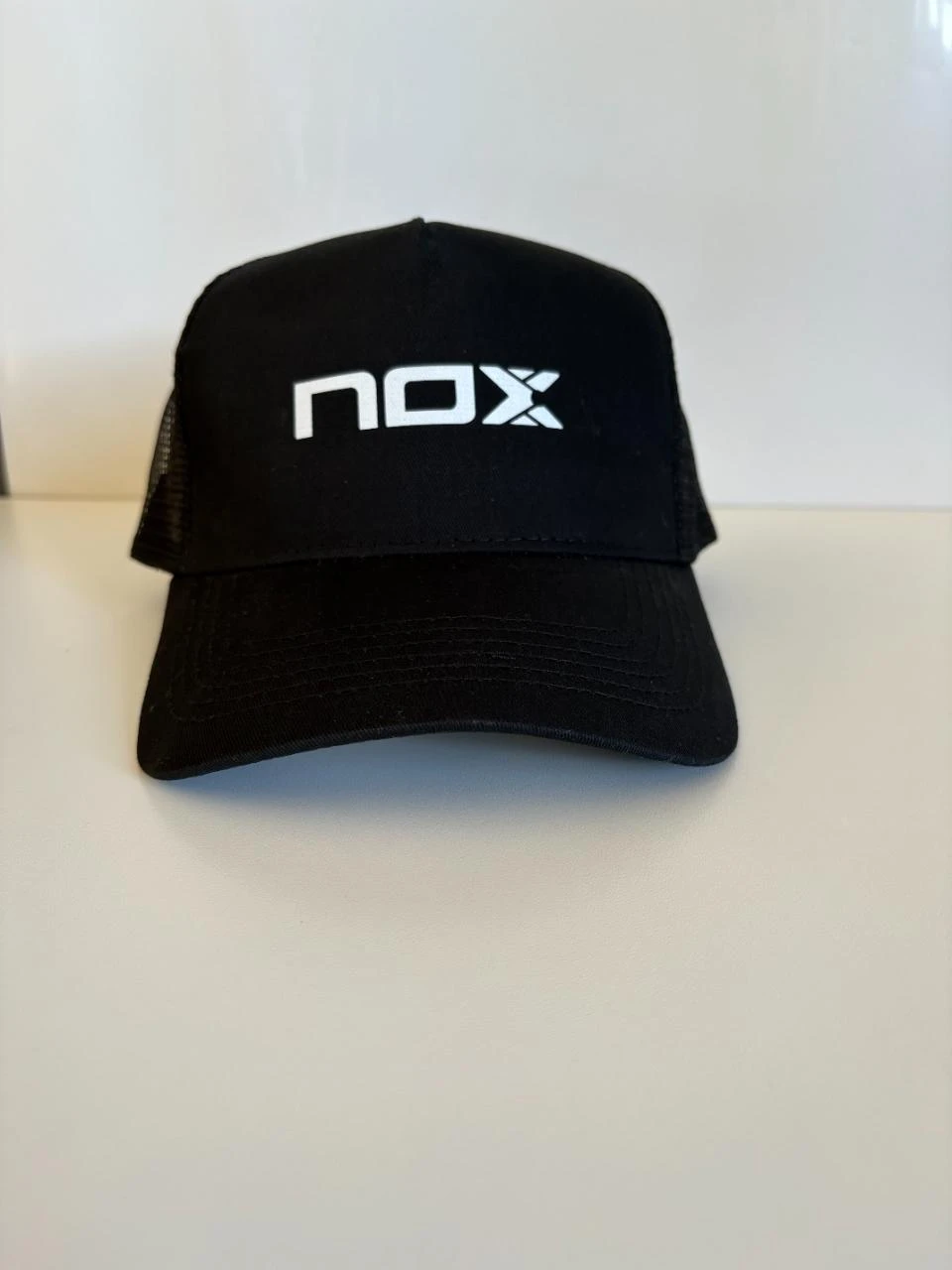 Casquette publicitaire NOX, padel, ML10, Black, logo blanc, neuf, taille unique